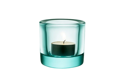 Iittala – Kivi Tealight Candleholder 60mm Water Green by Heikki Orvola