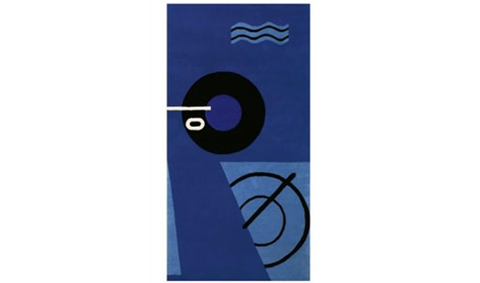 Click here to view larger image ClassiCon - Blue Marine Rug by Eileen Gray