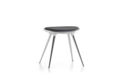 Mater - Low Stool Aluminum by Signe Bindslev Henriksen & Peter Bundgaard Rützou