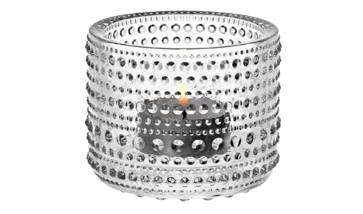 Iittala - Kastehelmi Tealight Candleholder 64mm Clear by Oiva Toikka
