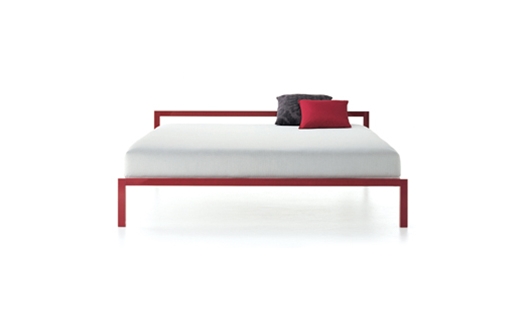 MDF Italia –Aluminium Bed lacquered by B.Fattorini