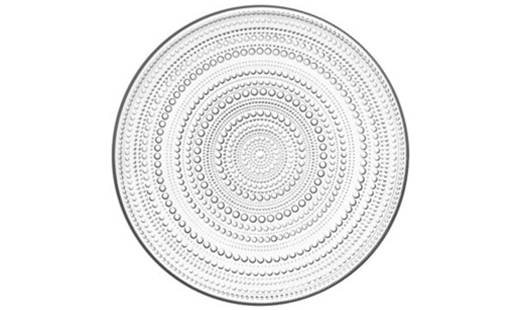 Iittala - Kastehelmi Plate 315mm Dew Drop  Clear by Oiva Toikka