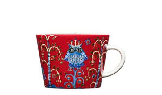 Iittala - Taika Cappuccino Cup 0.2L Red by Klaus Haapaniemi