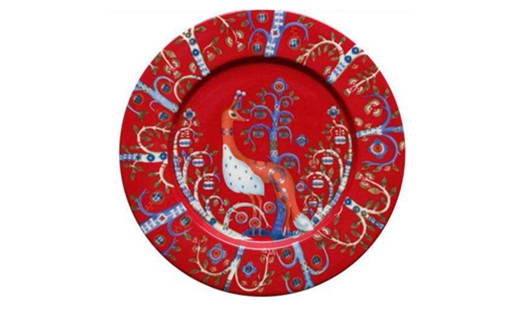 Iittala - Taika Plate Ø 22 Red by Klaus Haapaniemi