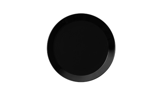 Iittala - Plate Ø21cm Flat Black by Kaj Franck