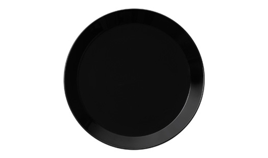 Iittala - Teema Plate 26cm Flat Black by Kaj Franck