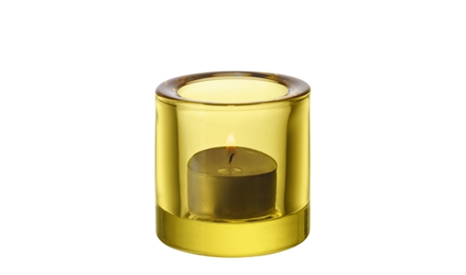 Iittala – Kivi Tealight Candleholder 60mm Lemon by Heikki Orvola
