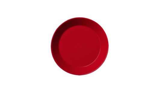 Iittala - Teema Plate Ø17cm Flat Red by Kaj Franck