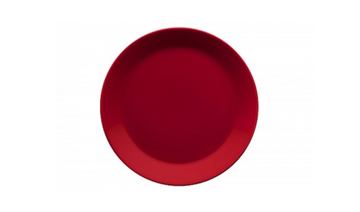 Iittala - Plate Ø21cm Flat Red by Kaj Franck