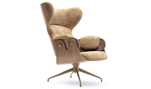Bd Barcelona - Lounger Walnut Shell by Jaime Hayon