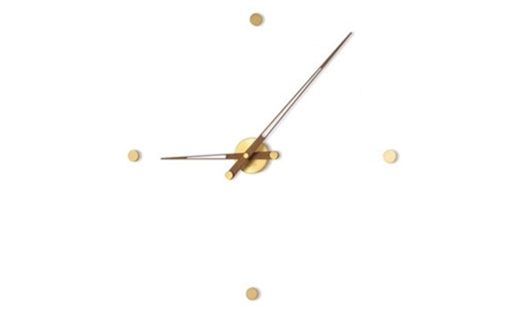 Click here to view larger image Nomon - Rodon 4 N Clock - Walnut Gold by José María Reina