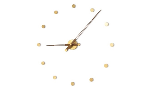 Click here to view larger image Nomon - Rodon 12 g Clock - Walnut Gold by José María Reina