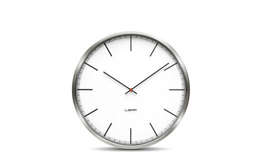 LEFF - One45 Clock White Index by Wiebe Teertstra