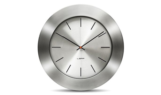 LEFF - Bold55 Clock Steel by Wiebe Teertstra