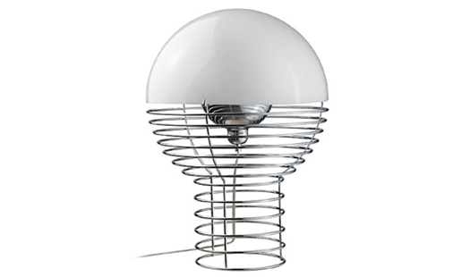 Verpan - Wire Lamp White by Verner Panton