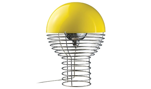 Verpan - Wire Lamp Yellow by Verner Panton