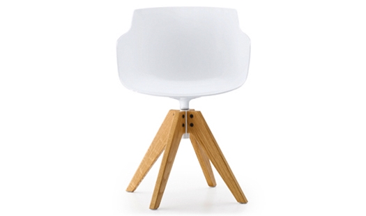 MDF Italia – Flow Slim VN 4-legged Oak Base by Jean-Marie Massaud