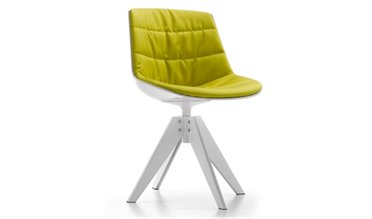 MDF Italia – Flow Chair VN 4-legged Steel Base Padded by Jean-Marie Massaud