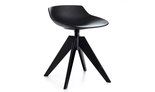MDF Italia – Flow Stool VN 4-legged Steel Base by Jean-Marie Massaud