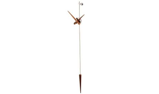 Click here to view larger image Nomon - Punto y Coma n Clock Steel Walnut by José María Reina