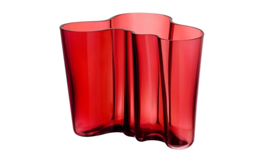 Click here to view larger image Iittala - Aalto Vase 160mm Cranberry by Alvar Aalto