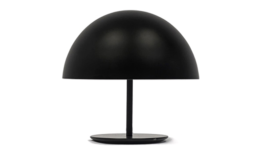 Mater - Black Dome Lamp 40 cm by Todd Bracher