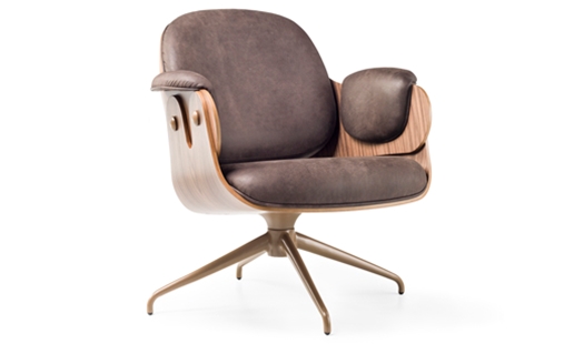 Bd Barcelona - Low Lounger Walnut by Jaime Hayon