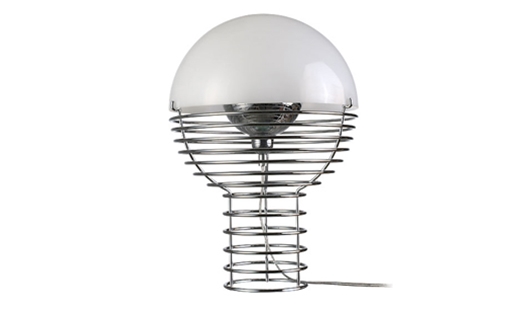 Verpan - Wire Lamp Small White  by Verner Panton