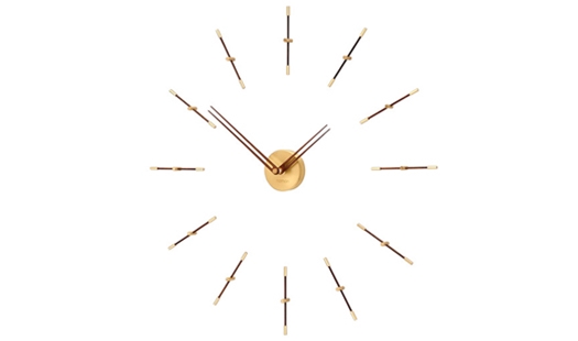 Click here to view larger image Mini Merlin 12 g Clock - Gold