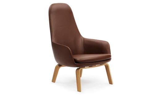 Era Lounge Chair High Wood Base