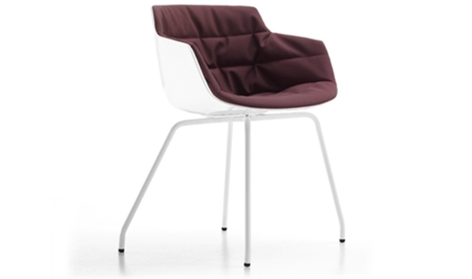 MDF Italia – Flow Slim 4-legged Base Padded by J. M. Massaud