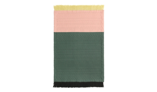Trace Rug Blush-Dark Green