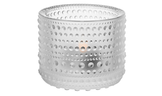 Kastehelmi Tealight Candleholder 64mm Frosted