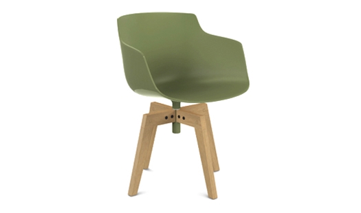 Click here to view larger image MDF Italia – Flow Slim Color - 4-legged Oak Base by Jean Marie Massaud