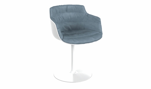 MDF Italia – Flow Slim Color - Central Leg - Padded by Jean Marie Massaud
