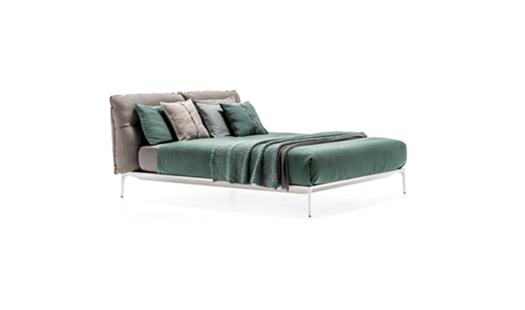 MDF Italia – Yale Bed - High Headboard by Jean Marie Massaud