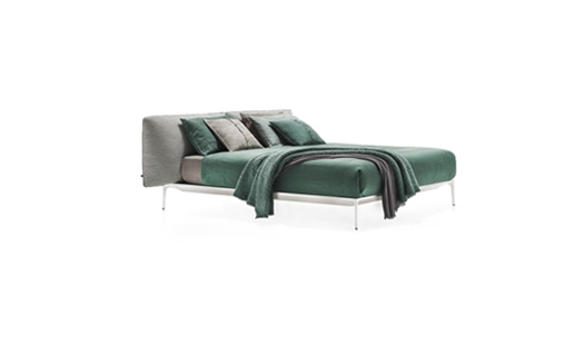 MDF Italia – Yale Bed - Low Headboard by Jean Marie Massaud