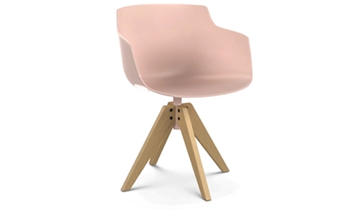 MDF Italia – Flow Slim Color - VN 4-legged Oak Base by Jean Marie Massaud