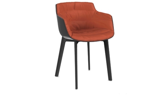 MDF Italia – Flow Slim Color - 4-legged Cross Base - Padded by Jean Marie Massaud