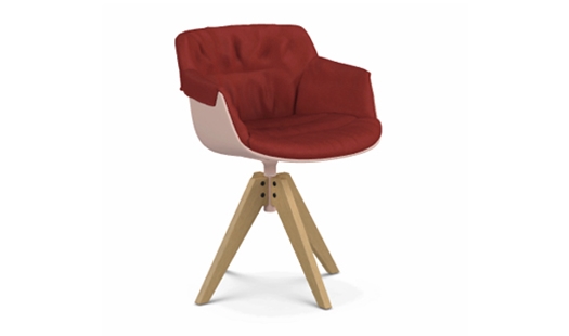 MDF Italia – Flow Slim Color - VN 4-legged Oak Base XL - Padded by Jean Marie Massaud