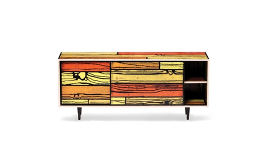 Established And Sons – Wrongwoods Low Cabinet by Richard Woods & Sebastian Wrong