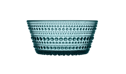Iittala – Kastehelmi Bowl 23cl Sea Blue by Oiva Toikka