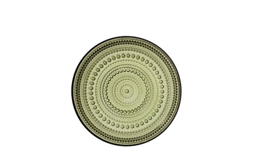 Iittala – Kastehelmi Plate 170mm Moss Green by Oiva Toikka