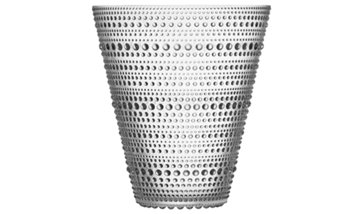 Iittala - Kastehelmi Vase 154mm Clear by Oiva Toikka
