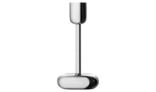 Iittala - Nappula Candleholder 183mm Stainless Steel by Matti Klenell