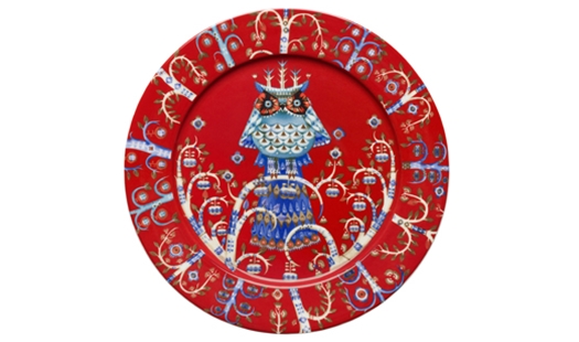 Click here to view larger image Iittala - Taika Plate 27cm Red by Klaus Haapaniemi