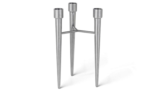 Click here to view larger image Mater - Spike Candle Holder Matt Aluminium by Amanda Walther