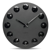 LEFF - Facet Clock Black by Wiebe Teertstra