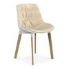 MDF Italia – Flow Color - 4-legged Cross Oak Base Soft Touch Shell - Padded by Jean-Marie Massaud